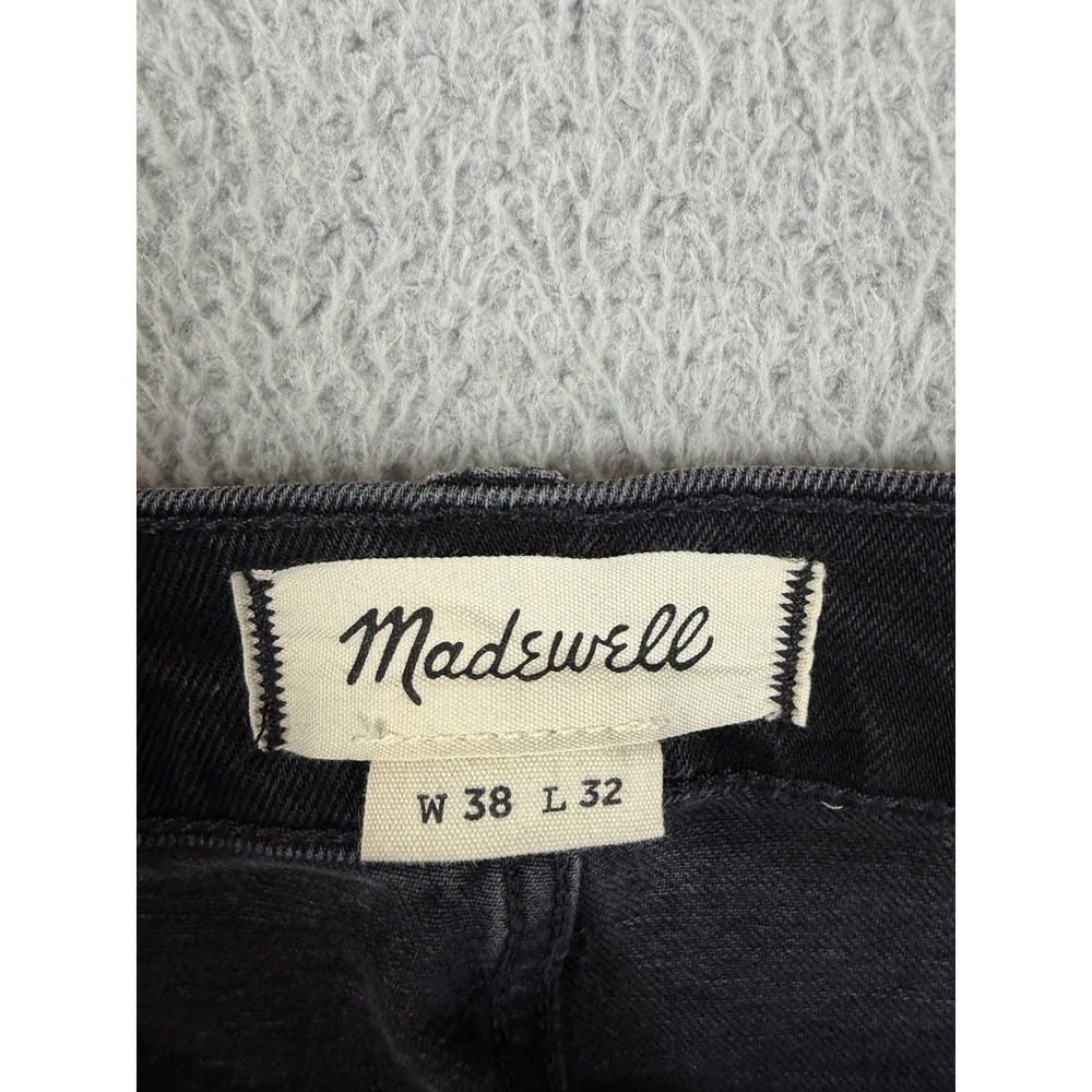 Madewell 1991 Straight Jeans Mens 38x32 Gray Dark Wash Stretch Denim Pants Men - Picture 7 of 10